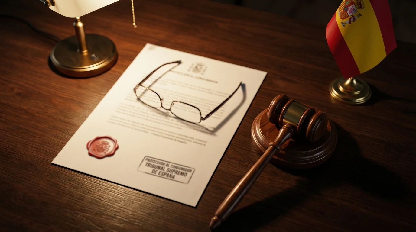 Documento oficial de regulación de juego junto a un mazo de justicia sobre un escritorio